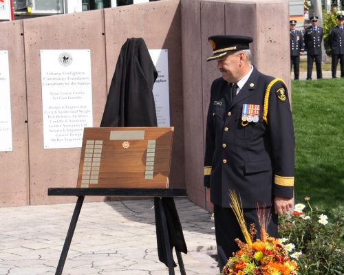 Ontario Fire Marshal with Plaque